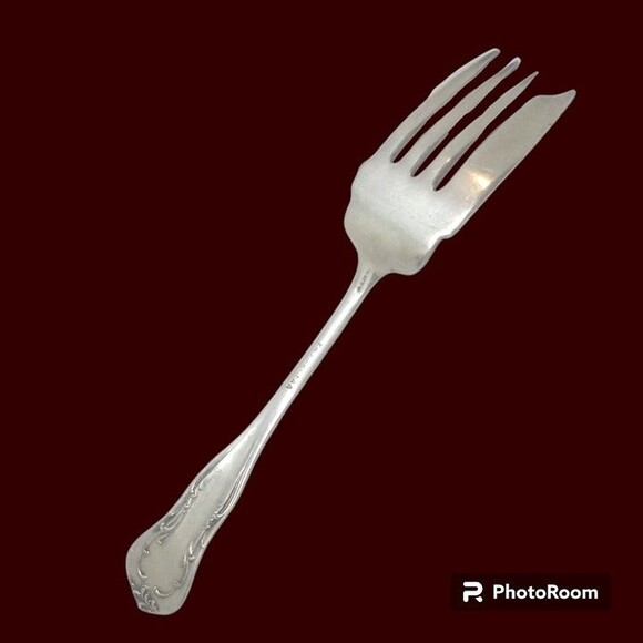 International Silver America Solid Small Cold Meat Serving Fork-1903-Silver Plat - Picture 2 of 7